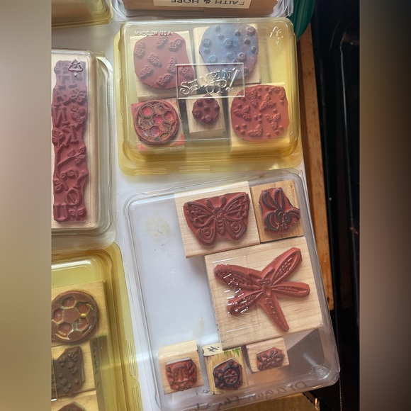 Stampin Up! Lot of 31 rubber stamps and 2 ink pads, 1990s and 2000s - Picture 8 of 12